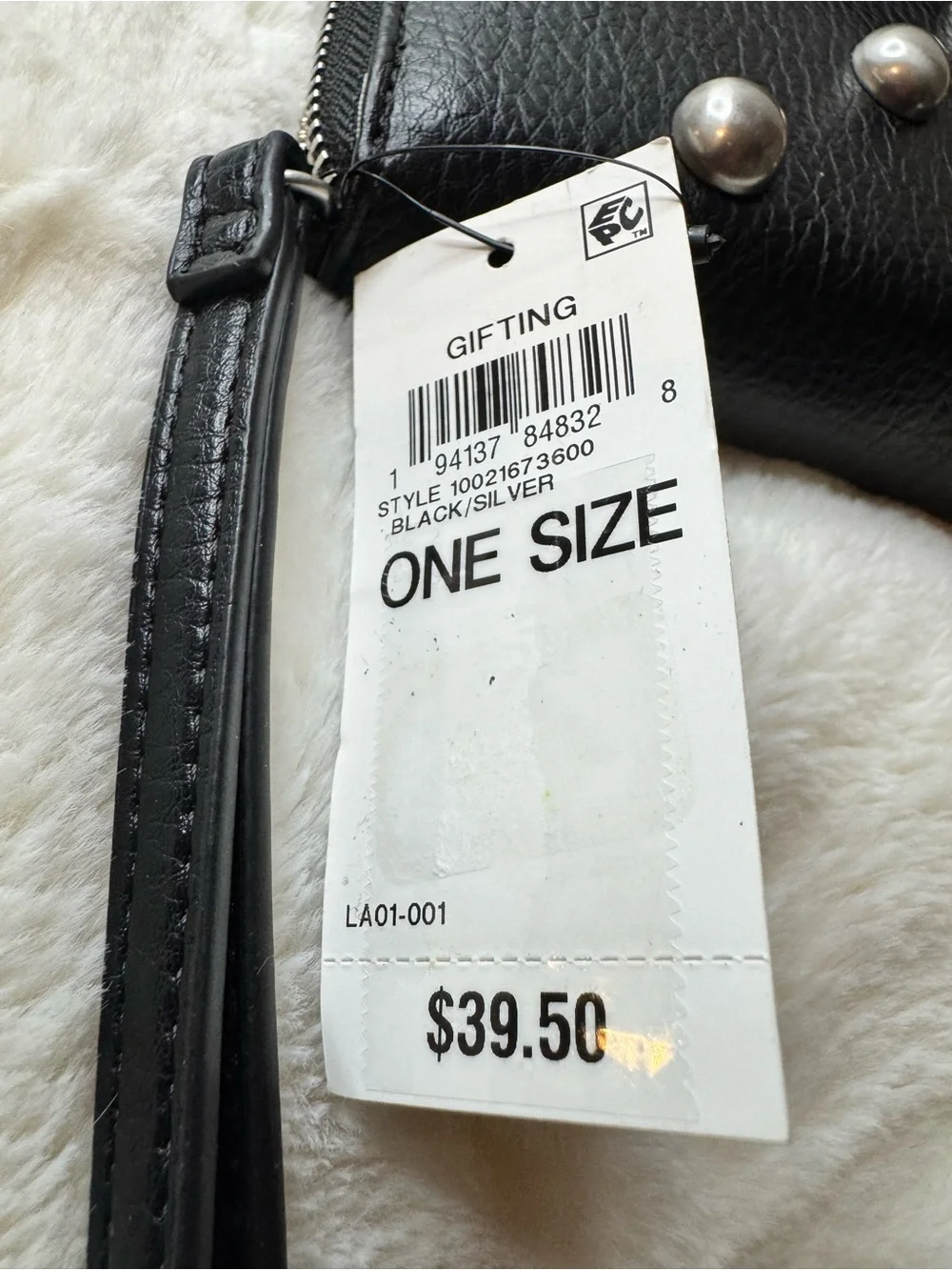 INC International Concepts Black Studded Wallet - Sleek Women's Wallet NWT
